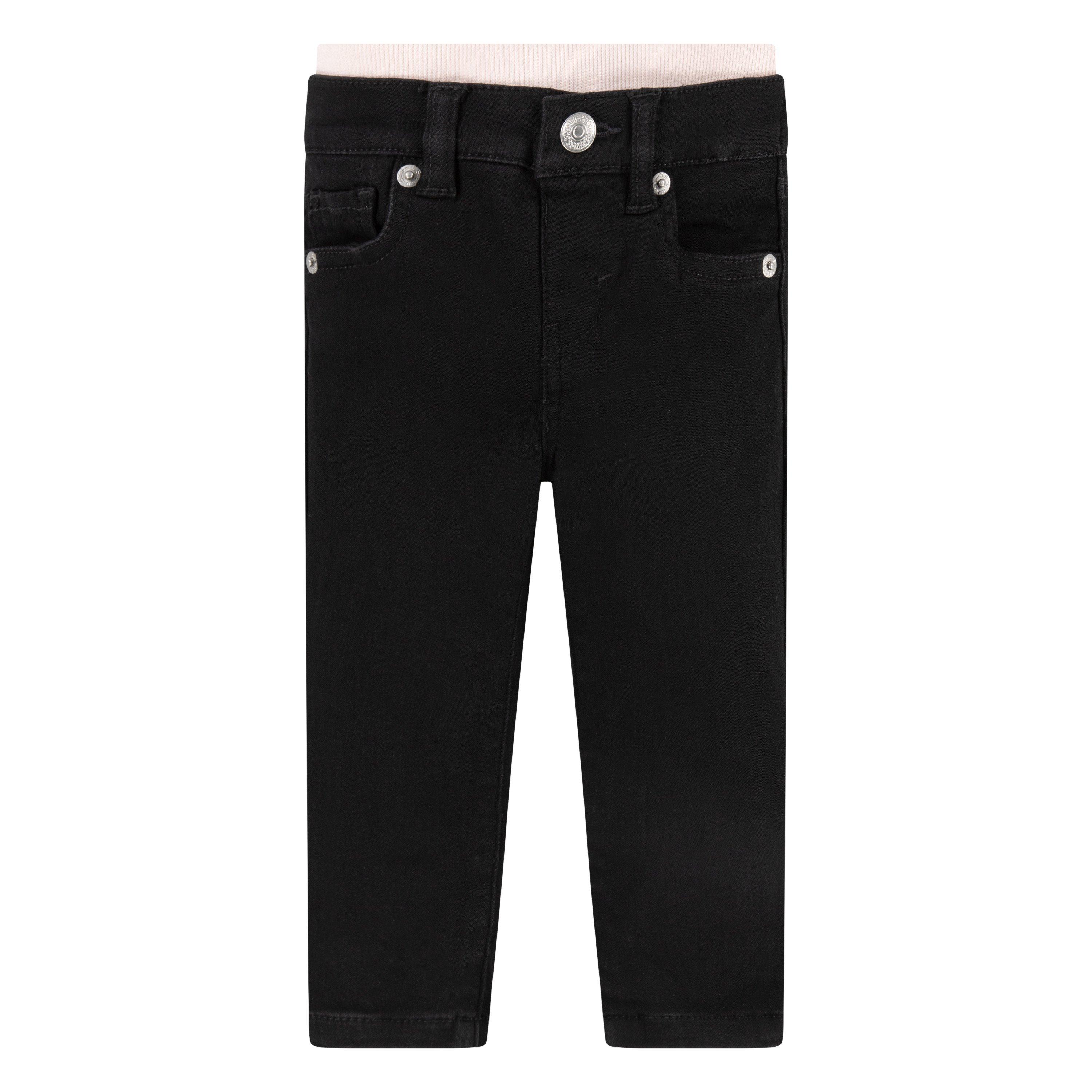 Levi's Baby Girls' Brandi Skinny Fit Murphy Black Wash Denim Jeans - BLACK